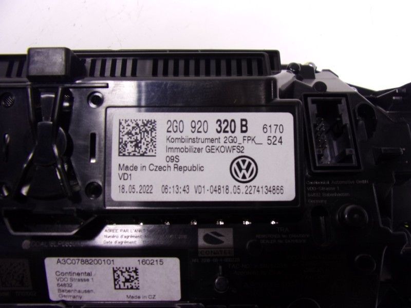 Recambio de cuadro instrumentos para volkswagen taigo 1.0 tsi referencia OEM IAM 2G0920320B 2G0920320B 