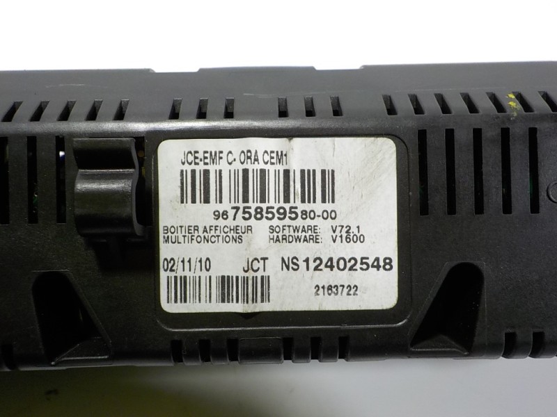 Recambio de pantalla multifuncion para peugeot rcz 1.6 16v turbo referencia OEM IAM 6593T8 967585958000 