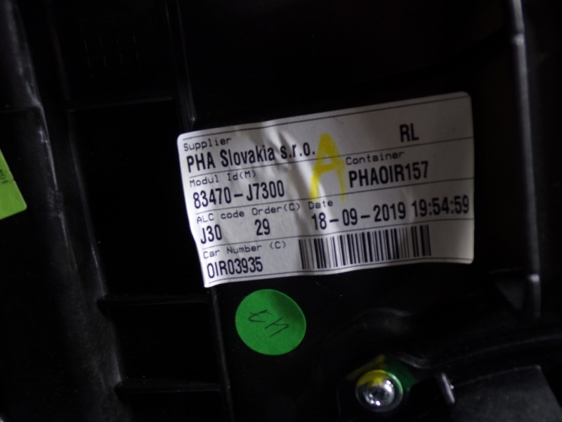 Recambio de elevalunas trasero derecho para kia xceed 1.4 tgdi cat referencia OEM IAM 83481J7300 83470J7300 