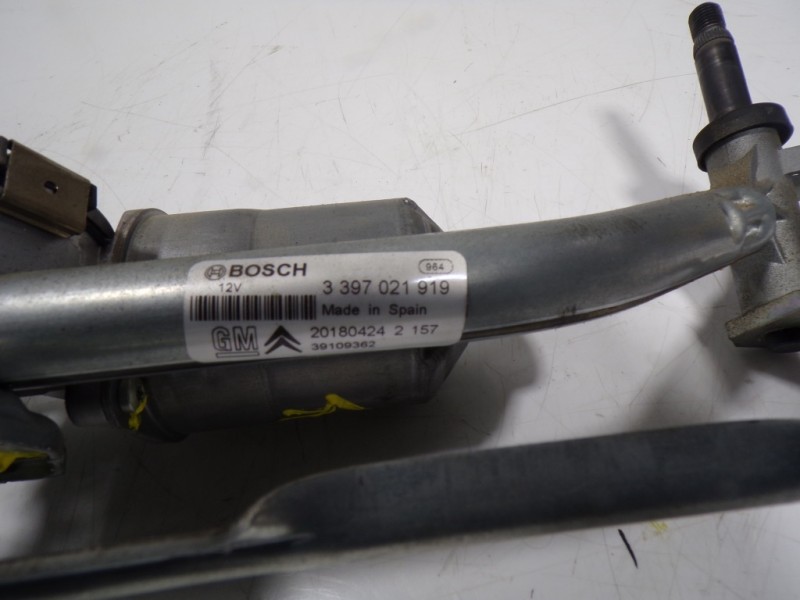 Recambio de motor limpia delantero para opel crossland x 1.2 referencia OEM IAM 39109362 3397021919 