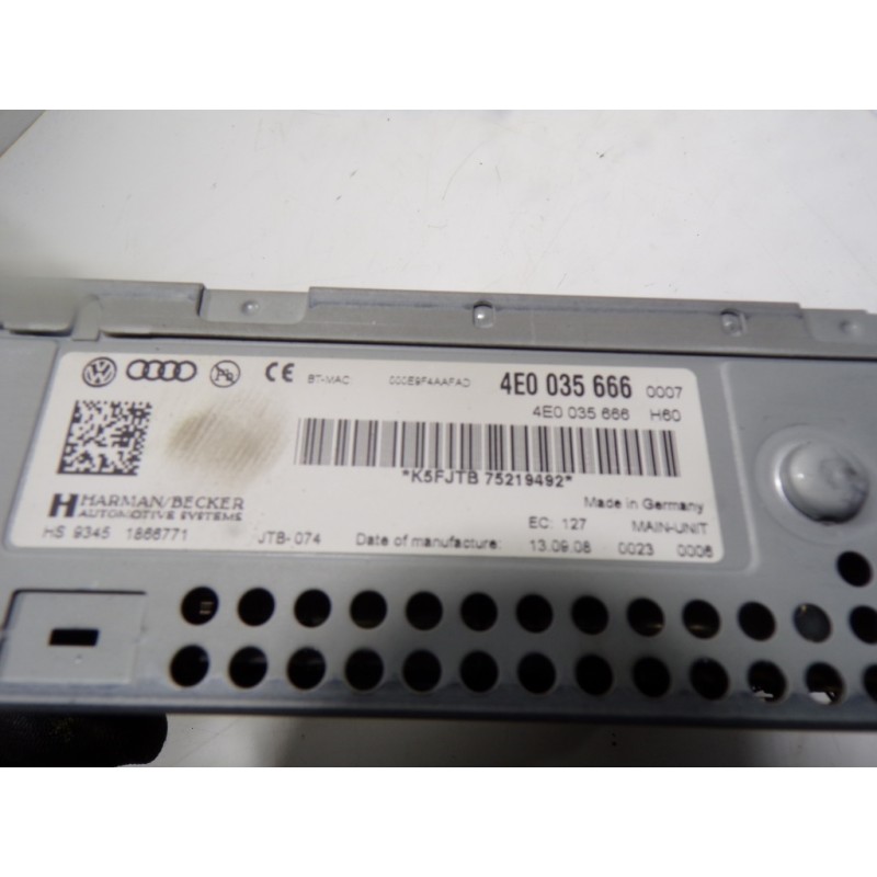 Recambio de sistema navegacion gps para audi a6 berlina (4f2) 3.0 tdi quattro referencia OEM IAM 4E0035666HX 4E0035666 