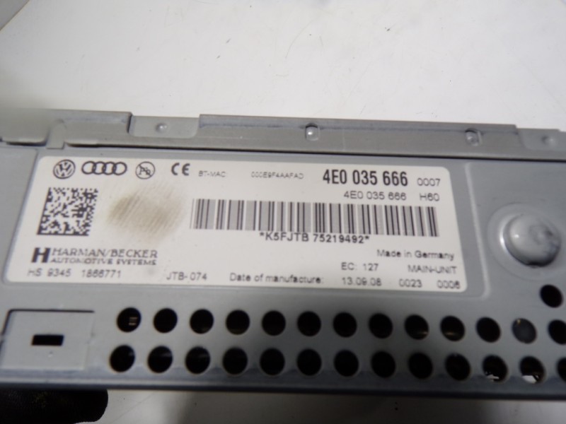 Recambio de sistema navegacion gps para audi a6 berlina (4f2) 3.0 tdi quattro referencia OEM IAM 4E0035666HX 4E0035666 