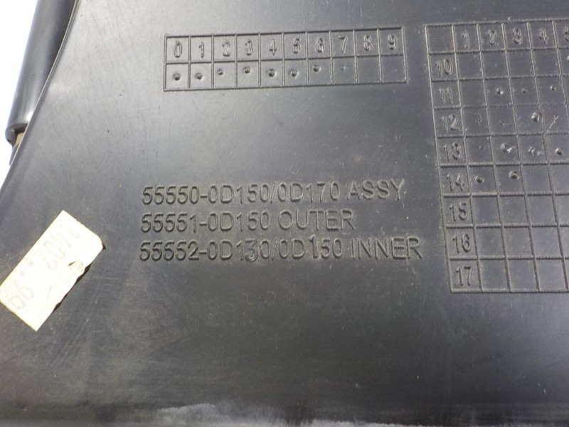 Recambio de guantera para toyota yaris 1.0 cat referencia OEM IAM 555500D150C0 555500D150 