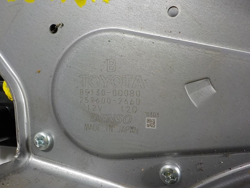 Recambio de motor limpia trasero para toyota yaris 1.0 cat referencia OEM IAM 851300D080 851300D080 