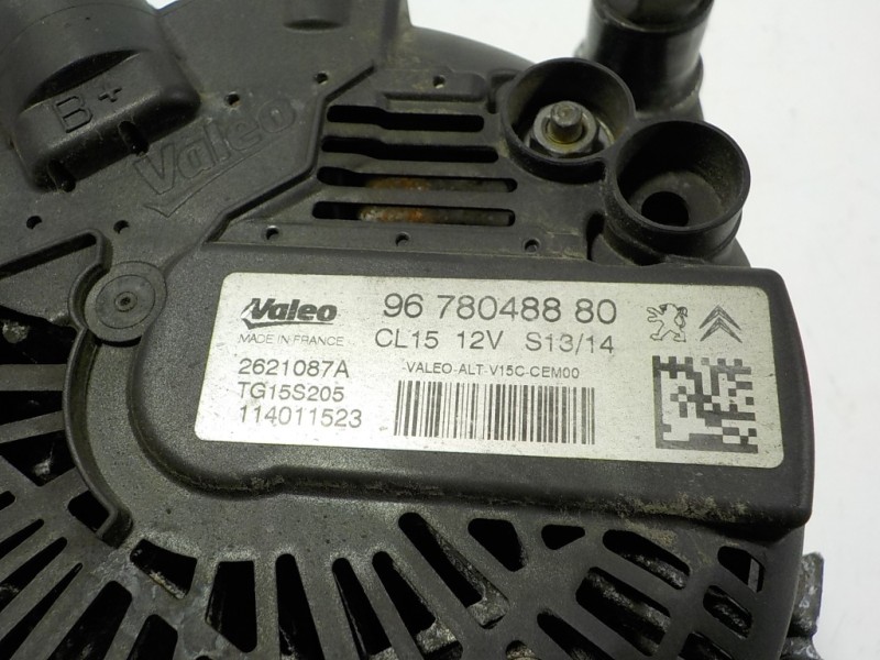 Recambio de alternador para peugeot 208 1.4 hdi fap referencia OEM IAM 9678048880 9678048880 