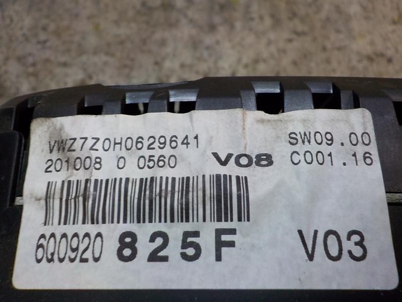 Recambio de cuadro instrumentos para volkswagen polo (9n3) 1.4 tdi referencia OEM IAM   