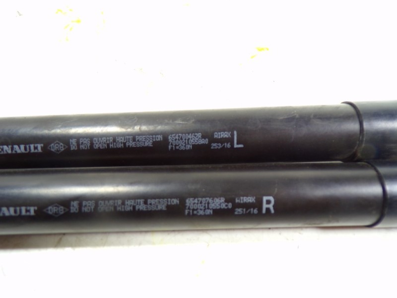 Recambio de amortiguador capot para renault megane iv berlina 5p 1.5 dci diesel fap energy referencia OEM IAM 654707606R 6547004