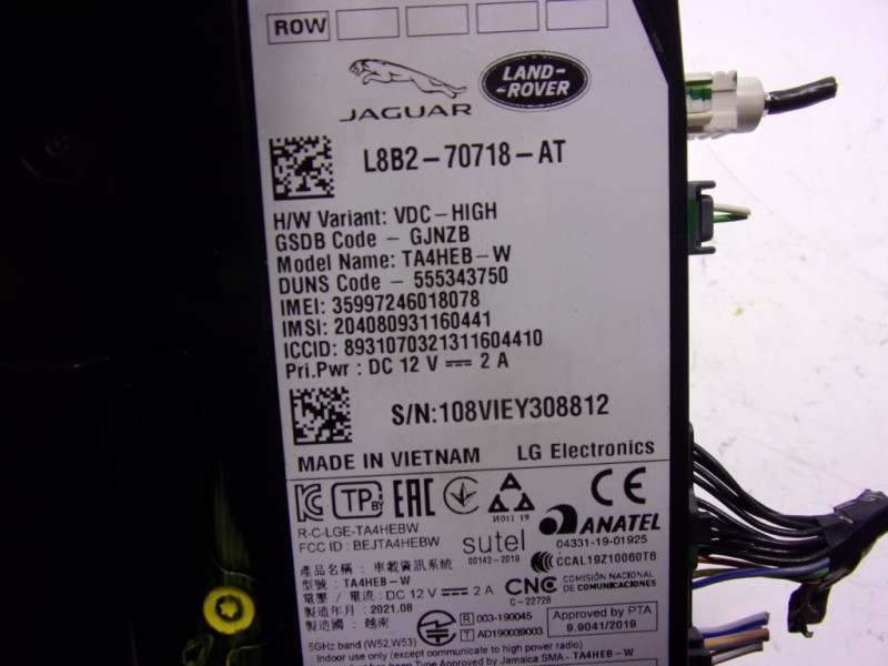 Recambio de modulo electronico para land rover new discovery l462 3.0 d referencia OEM IAM  L8B270718AT 
