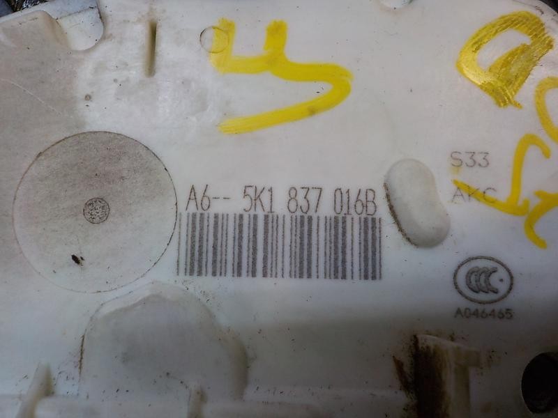 Recambio de cerradura puerta delantera derecha para volkswagen golf vi (5k1) sport referencia OEM IAM  5K1837016H 