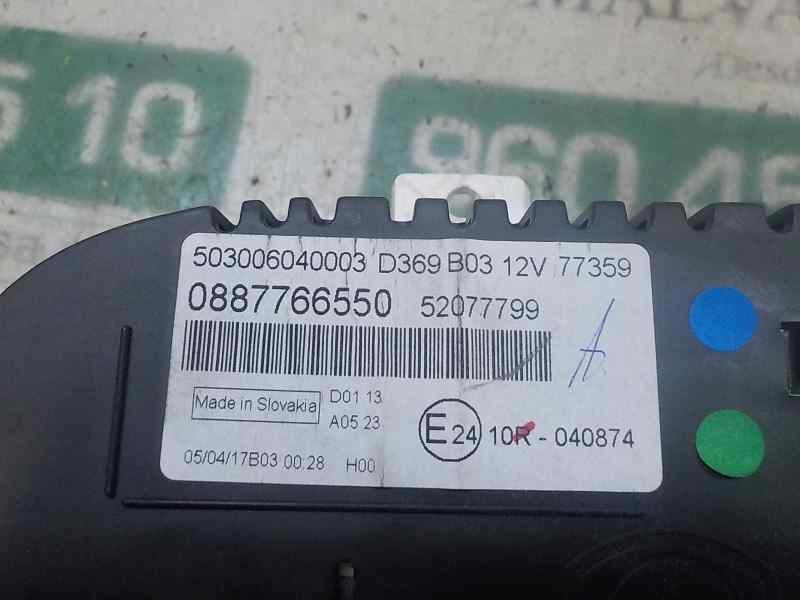 Recambio de cuadro instrumentos para fiat panda (319) 1.2 cat referencia OEM IAM 52077799 52077799 0887766550