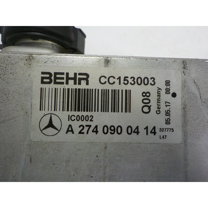 Recambio de intercooler para mercedes-benz clase glc (w253) glc 250 4matic (253.946) referencia OEM IAM A2740900414 A2740900414 