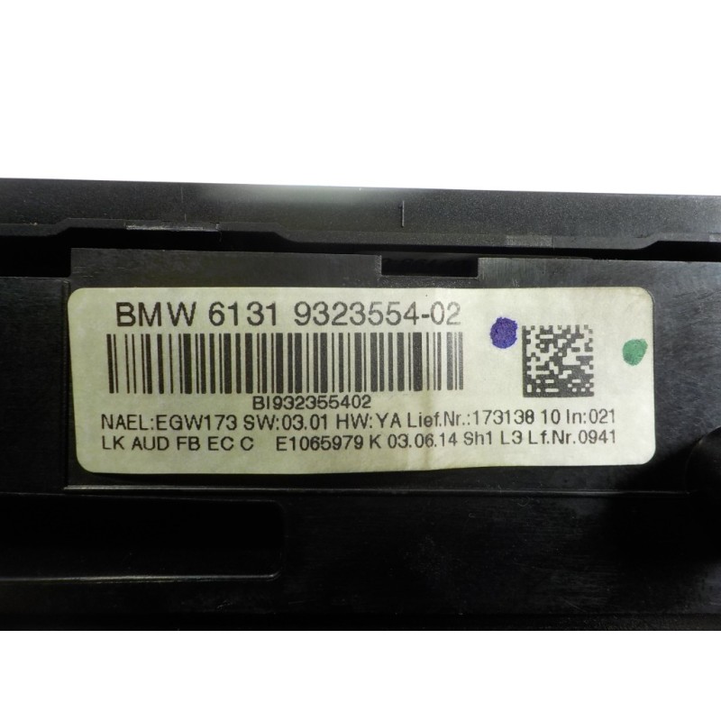 Recambio de mando climatizador para bmw serie 3 touring (f31) 2.0 turbodiesel referencia OEM IAM 64119320341 61319323554 