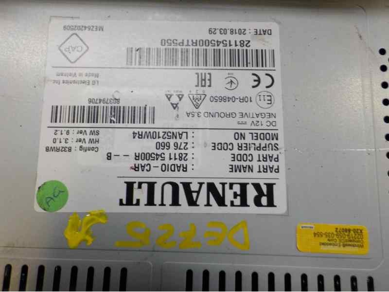 Recambio de pantalla multifuncion para renault clio iv zen referencia OEM IAM   