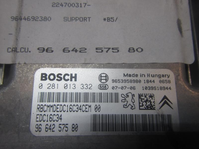 Recambio de centralita motor uce para citroën c4 coupe 1.6 16v hdi referencia OEM IAM   