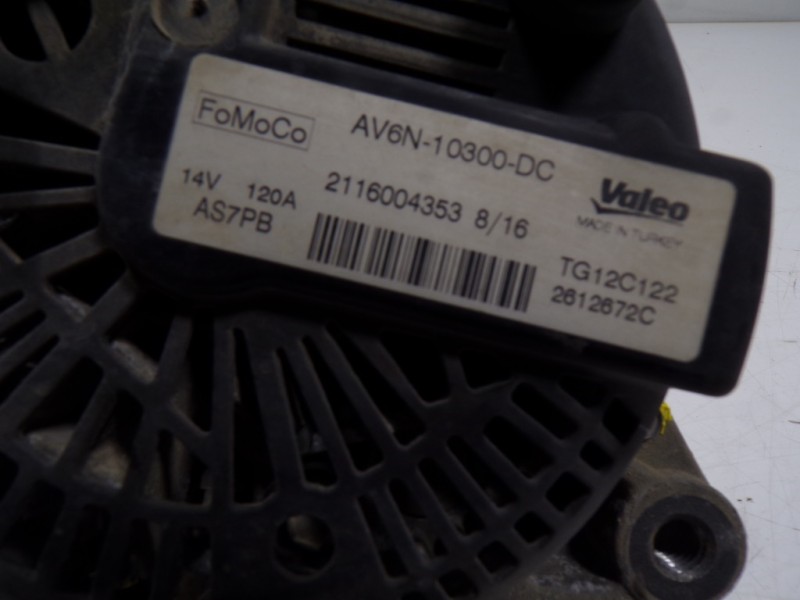 Recambio de alternador para ford transit courier 1.5 tdci cat referencia OEM IAM 2251619 AV6N10300DC 