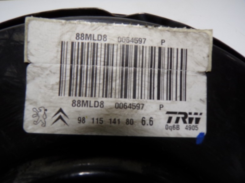 Recambio de servofreno para peugeot 2008 (--.2013) 1.6 16v e-hdi fap referencia OEM IAM 1609895680 9811514180 88MLD80064597P
