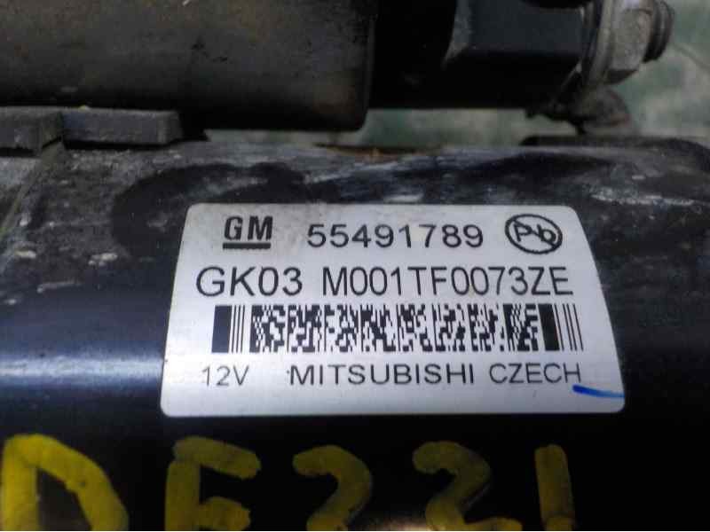 Recambio de motor arranque para opel mokka x 1.6 cdti dpf referencia OEM IAM 55570068 55491789 