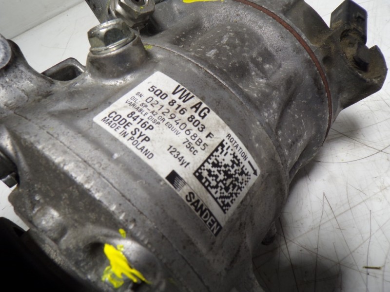 Recambio de compresor aire acondicionado para seat leon (5f1) 1.6 tdi referencia OEM IAM 5Q0816803F 5Q0816803F 