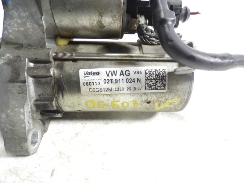 Recambio de motor arranque para volkswagen polo (6r1) 1.2 tsi referencia OEM IAM 02T911024N 02T911024N 
