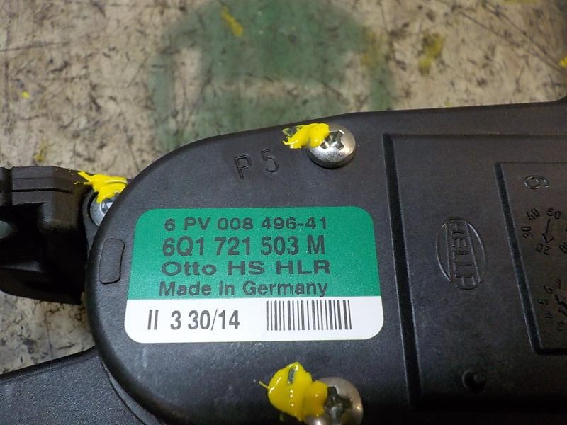 Recambio de potenciometro pedal para skoda fabia (5j2 ) urban referencia OEM IAM 6Q1721503M 6Q1721503M 6PV00849641