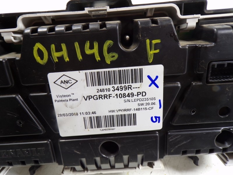 Recambio de cuadro instrumentos para renault captur 0.9 tce referencia OEM IAM 248106808R 248103499R 