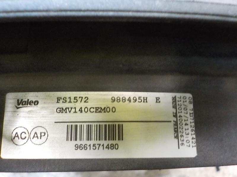 Recambio de electroventilador para citroën ds4 design referencia OEM IAM 1253K4 9661571480 