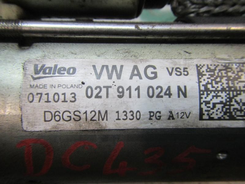 Recambio de motor arranque para volkswagen polo (6r1) advance referencia OEM IAM 02T911024N  