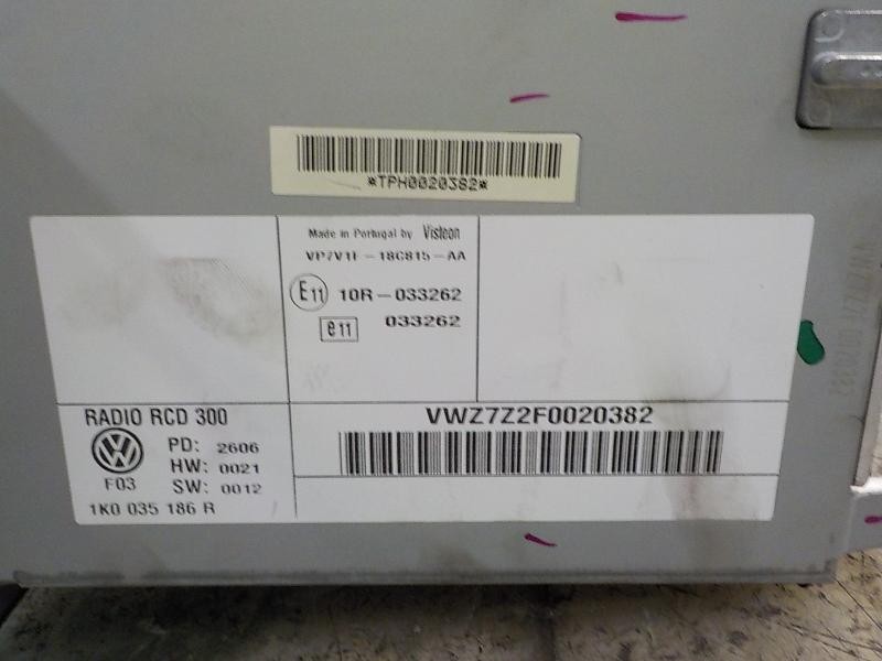 Recambio de sistema audio / radio cd para volkswagen golf v berlina (1k1) 2.0 tdi referencia OEM IAM   