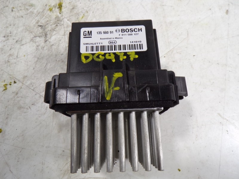 Recambio de resistencia calefaccion para opel zafira tourer 2.0 cdti cat referencia OEM IAM 13598091 13598091 F011500127