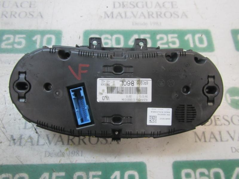 Recambio de cuadro instrumentos para volkswagen polo (6r1) advance referencia OEM IAM 6R0920860LX  