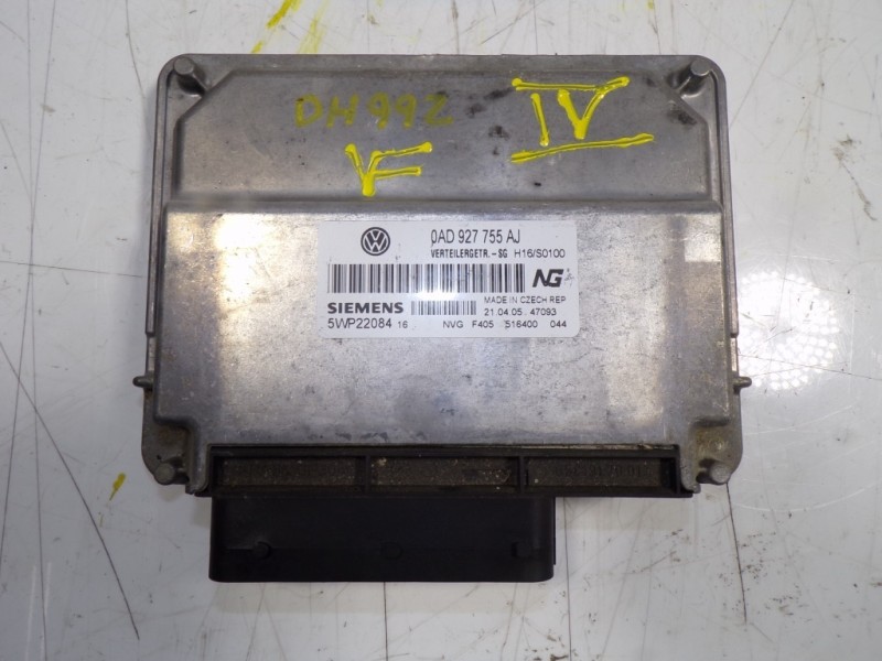 Recambio de centralita cambio automatico para volkswagen touareg (7la) tdi r5 referencia OEM IAM 0AD927755BE 0AD927755AJ 