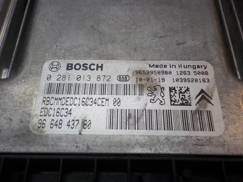 Recambio de centralita motor uce para peugeot 207 1.6 16v hdi fap referencia OEM IAM   