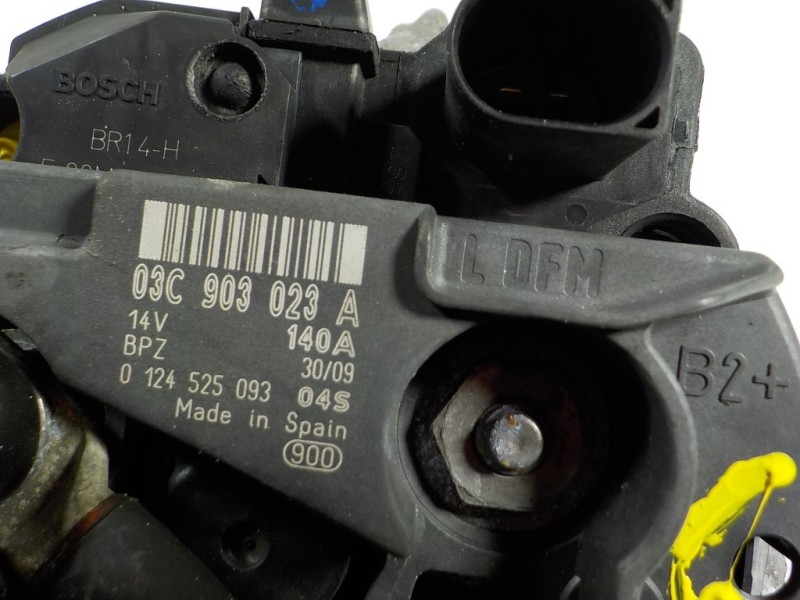 Recambio de alternador para volkswagen golf vi (5k1) 1.4 16v tsi referencia OEM IAM  03C903023A 