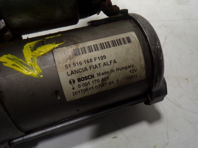 Recambio de motor arranque para fiat punto (199) easy referencia OEM IAM 51804744 51916168F109 