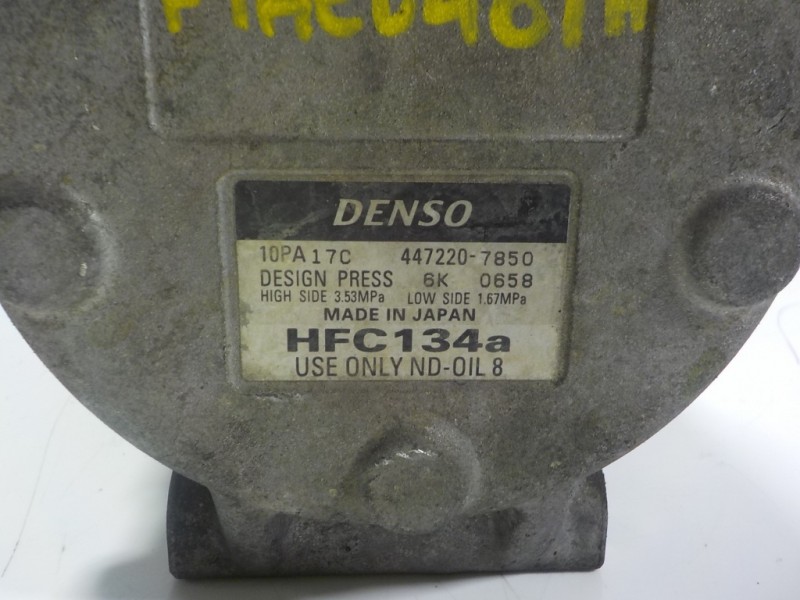 Recambio de compresor aire acondicionado para iveco daily caja abierta 2.3 diesel referencia OEM IAM  4472207850 