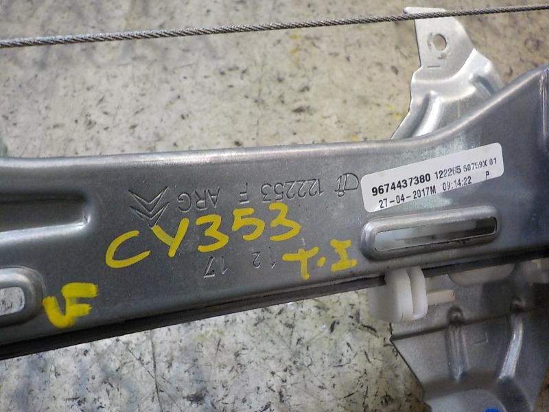 Recambio de elevalunas trasero izquierdo para citroën c-elysée shine referencia OEM IAM 9674437380  