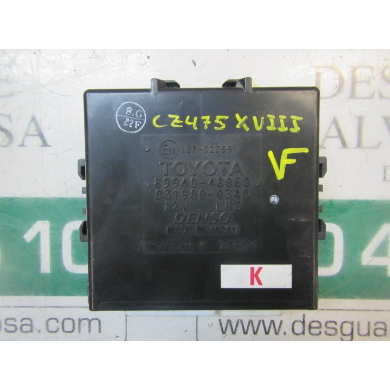 Recambio de modulo electronico para lexus rx 3.3 v6 24v cat referencia OEM IAM 8994048050 8994048050 0319000340