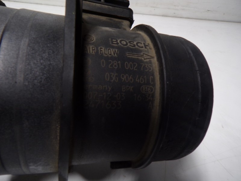 Recambio de caudalimetro para audi a4 ber. (b8) 2.0 16v tdi referencia OEM IAM 03G906461C 0281002735 