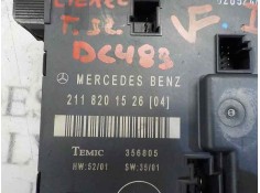 Recambio de centralita cierre para mercedes-benz clase e (w211) berlina 5.0 v8 24v cat referencia OEM IAM A2118201526 A211820152 2