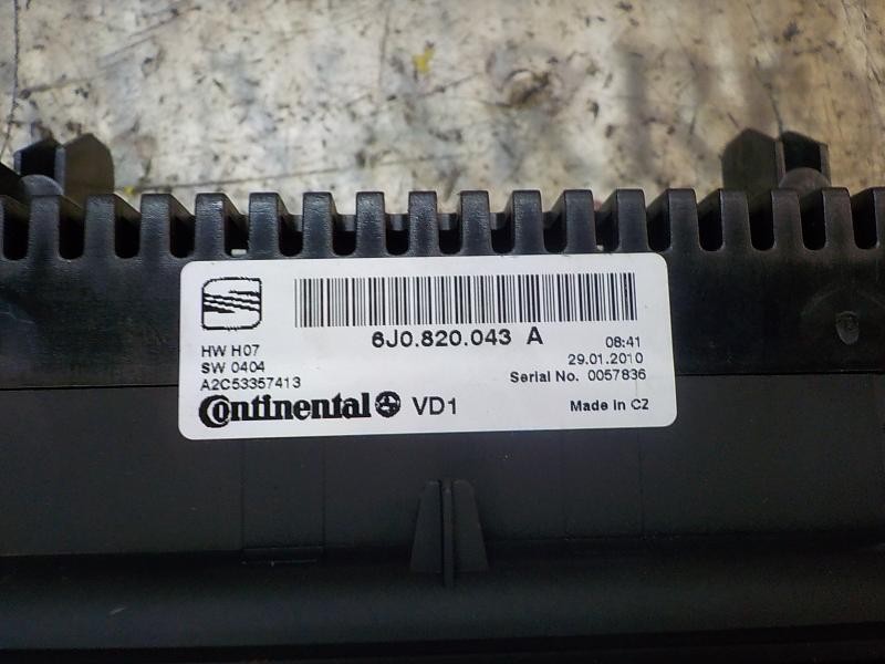 Recambio de mando climatizador para seat ibiza (6j5) 1.6 tdi referencia OEM IAM 6J0820043ANEE 6J0820043A 