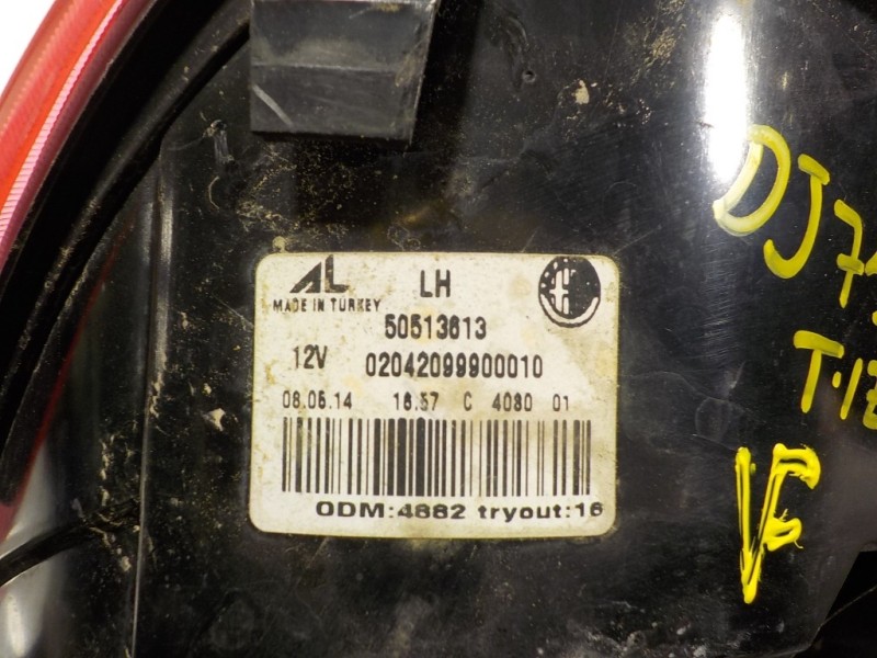 Recambio de piloto trasero izquierdo para alfa romeo giulietta (191) 1.4 turbo cat referencia OEM IAM 50513613 50513613 