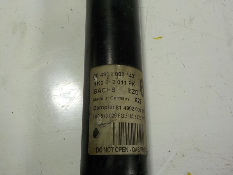 Recambio de amortiguador trasero izquierdo para volkswagen scirocco (138) 2.0 tdi referencia OEM IAM 1K0513029FG 1K0512011PK 