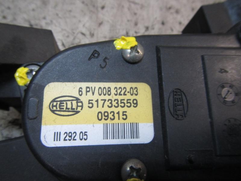 Recambio de potenciometro pedal para fiat croma (194) 2.4 20v multijet emotion referencia OEM IAM 51733559 51733559 
