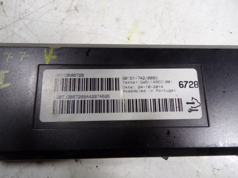 Recambio de modulo electronico para opel zafira tourer 2.0 cdti cat referencia OEM IAM 13586728 13586728 