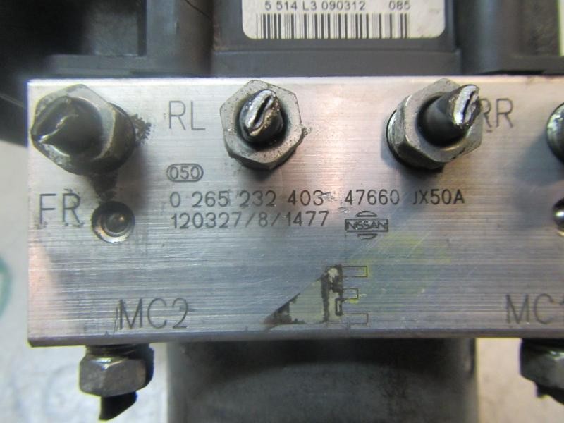 Recambio de abs para nissan nv 200 (m20) 1.5 dci cat referencia OEM IAM 47660JX56A 0265232406 0265232406