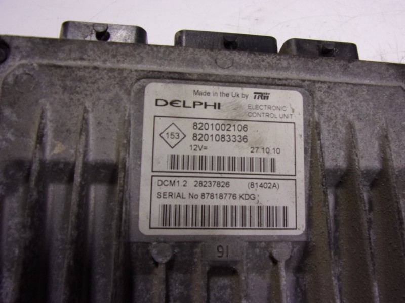 Recambio de centralita motor uce para dacia duster ambiance 4x2 referencia OEM IAM 8201127198 8201002106 