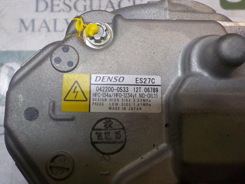 Recambio de compresor aire acondicionado para toyota rav 4 advance hybrid referencia OEM IAM 8837033030 0422000533 0422000533