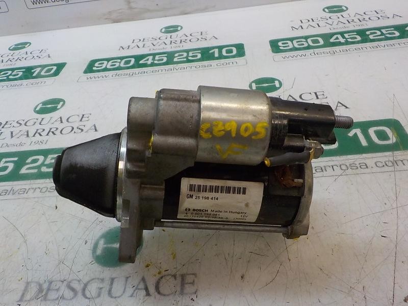 Recambio de motor arranque para opel corsa e selective referencia OEM IAM 25198414 25198414 0001192081