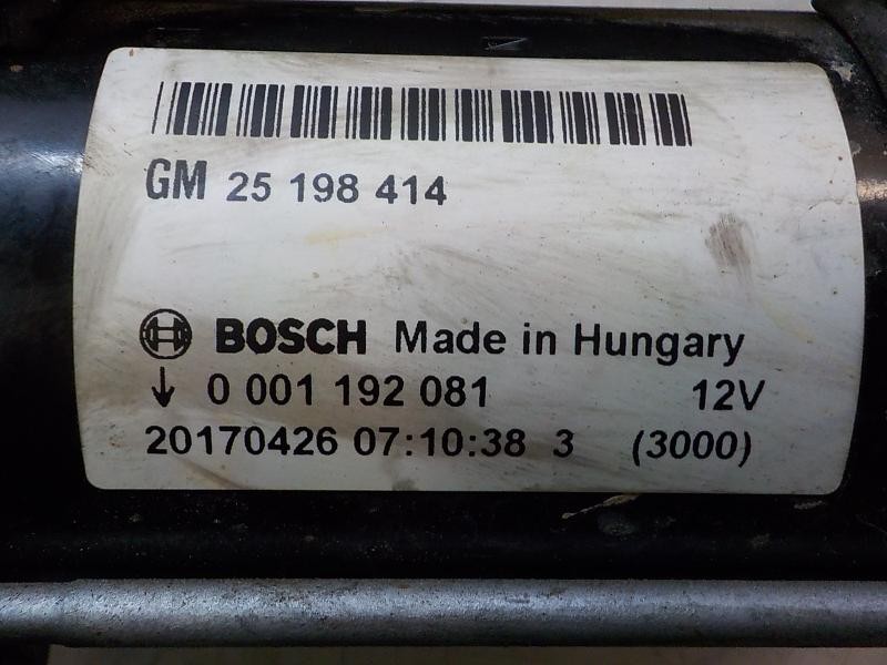 Recambio de motor arranque para opel corsa e selective referencia OEM IAM 25198414 25198414 0001192081