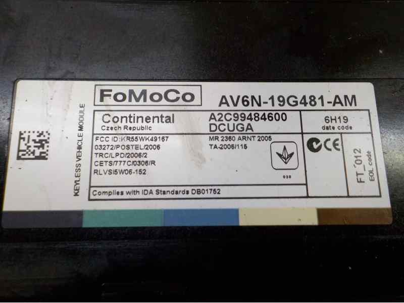 Recambio de modulo electronico para ford kuga (cbs) titanium referencia OEM IAM 1829420 AV6N19G481AM A2C99484600